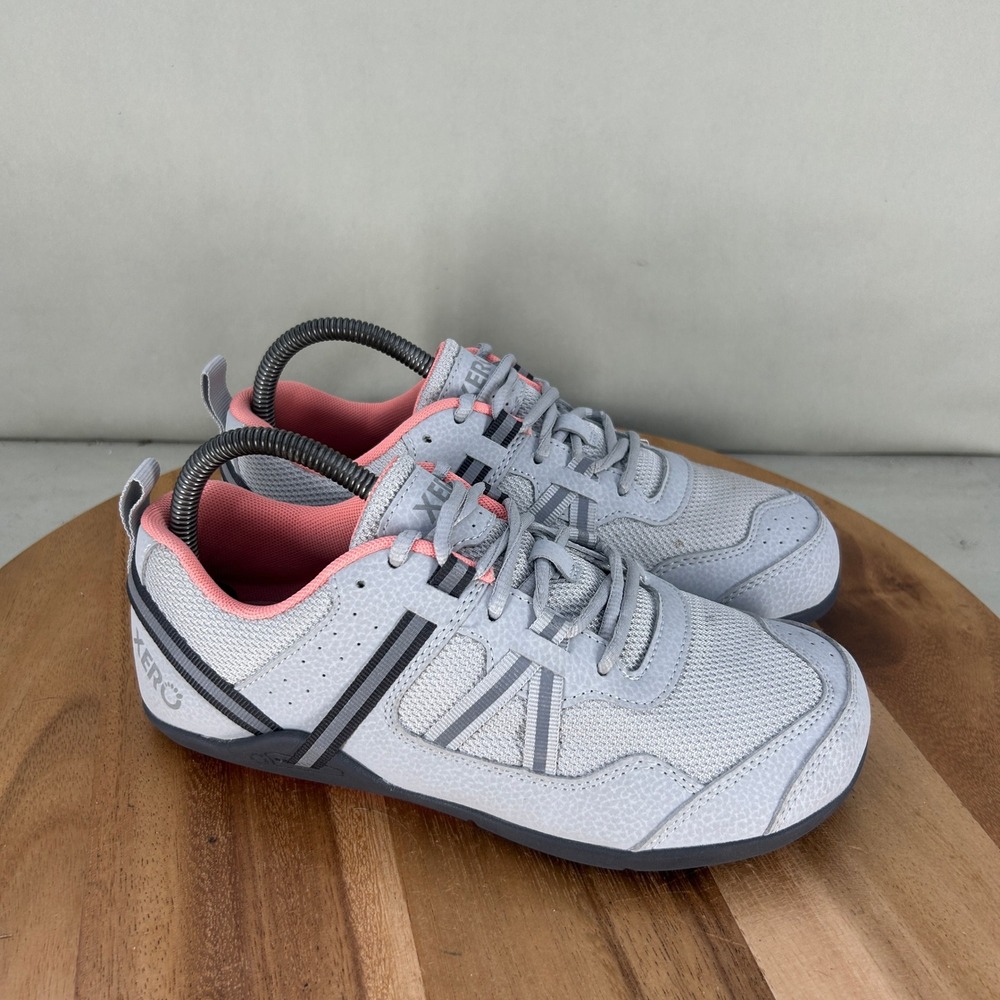 Xero Shoes Prio Womens 8 Grey Pink Barefoot Running Shoes XY12-04/FW25